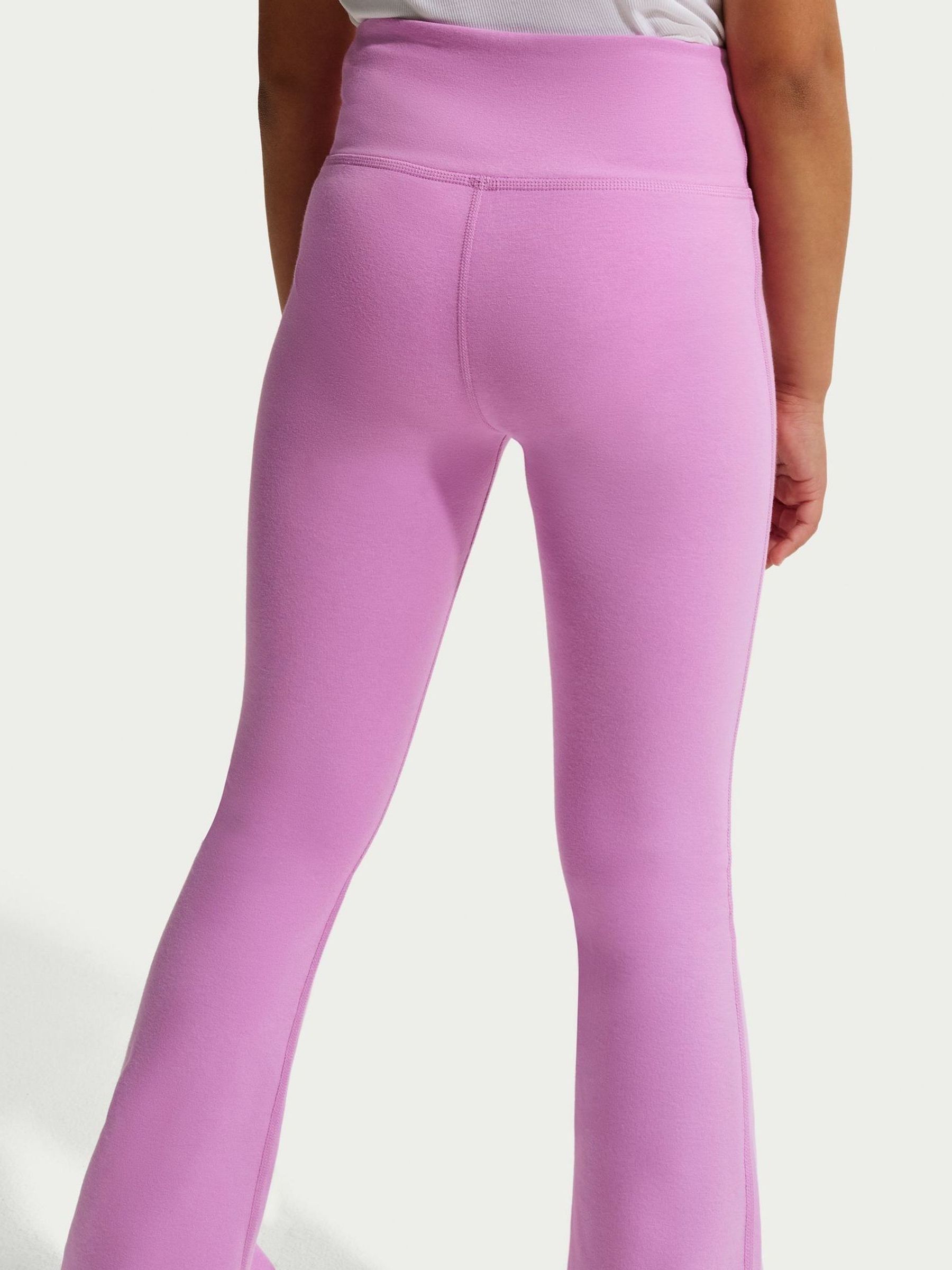 Buy Nike Magenta Pink High Waisted Flared Leggings from Next South Buy Nike Magenta Pink High Waisted Flared Leggings from Next South