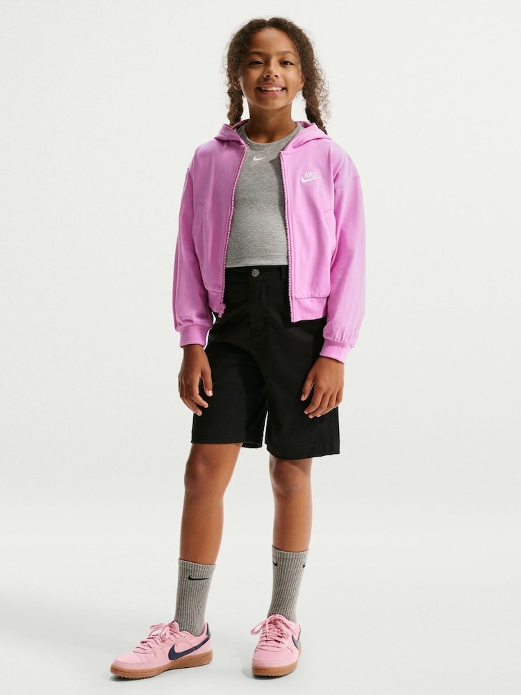 Nike Magenta Pink Sportswear Full Zip Hoodie - Image 1 of 5