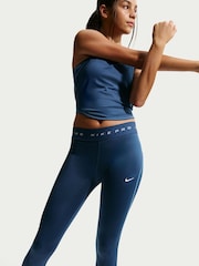 Nike Mystic Navy Pro Dri-FIT Leggings - Image 5 of 6