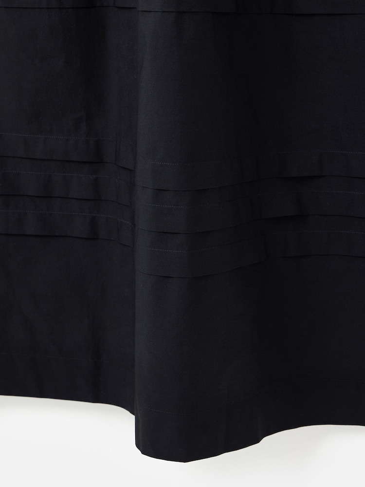 Oliver Bonas Black Monochrome Striped Sleeveless Midi Dress - Image 8 of 8