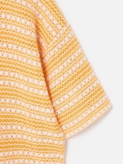 Oliver Bonas Striped Crochet T-Shirt - Imagem 6 de 7