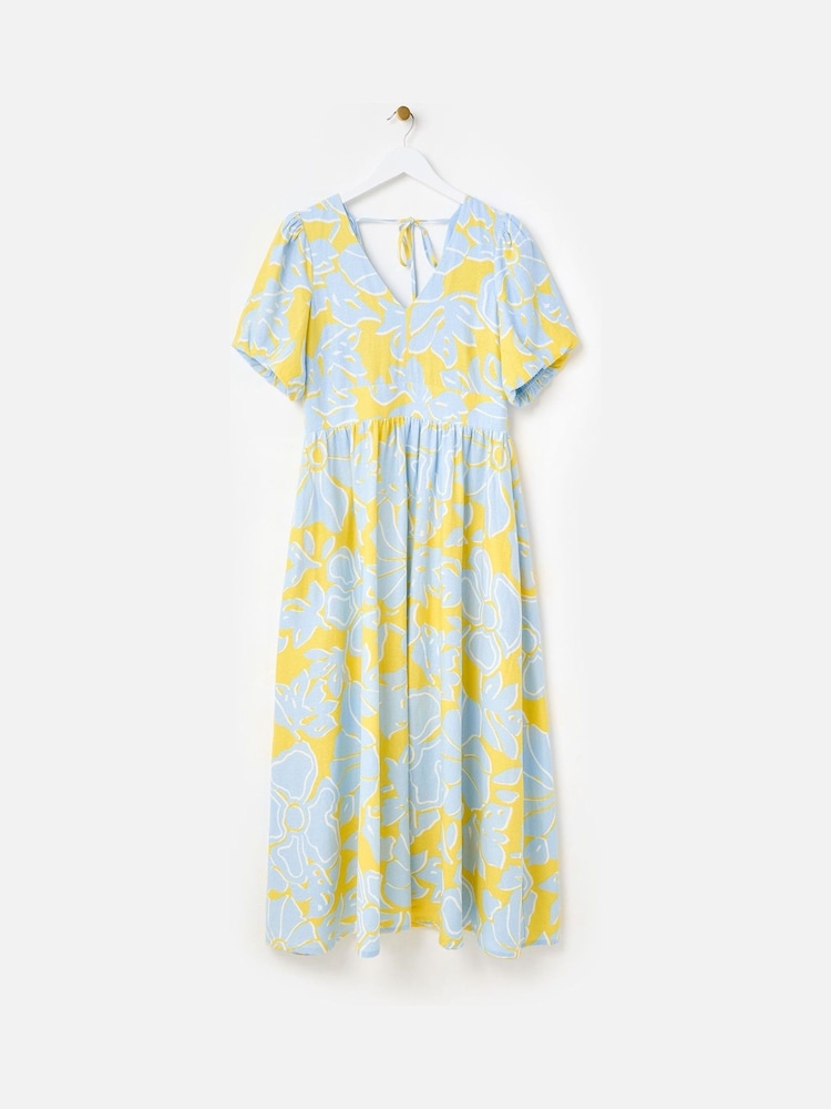 princess polly baby blue dress H&M Divided 8 Dress Floral Sleeveless Skater Summer Flare Mini Retro
