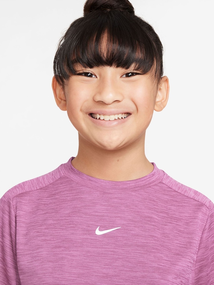 Nike Magenta Pink Dri-FIT Short Sleeve T-Shirt - Image 3 of 3