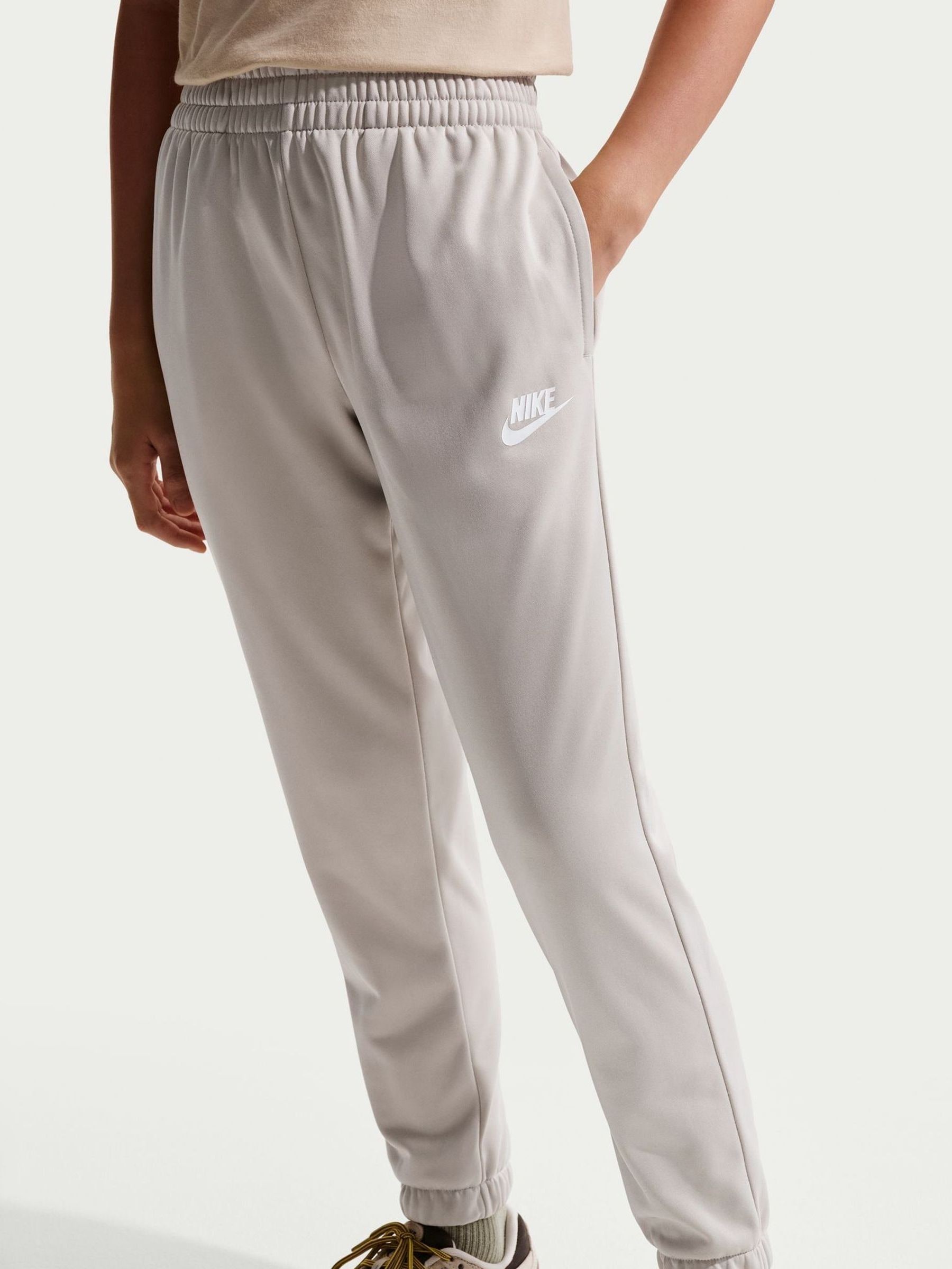 nike metallic swoosh tracksuit neutral