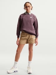Nike Tattoo Brown Oversized Club Fleece Sweatshirt - Image 1 of 5
