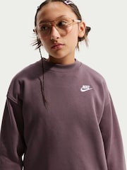 Nike Tattoo Brown Oversized Club Fleece Sweatshirt - Image 3 of 5
