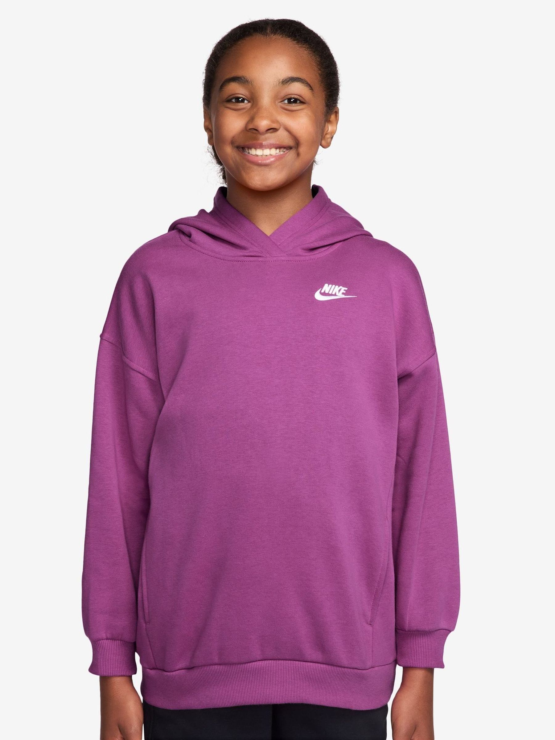 purple and pink nike hoodie