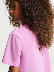 Nike Magenta Pink Cropped T-Shirt - Image 4 of 5