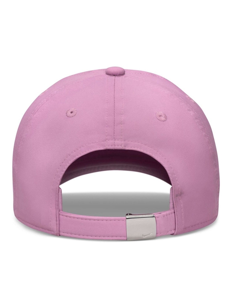 Nike Light Magenta Pink Dri FIT Club Unstructured Metal Swoosh Cap - Image 6 of 6