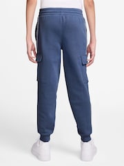 Mystic Navy - Nike Club+ Poly Taped Cargos Mjukisbyxor - Bild 2 av 6