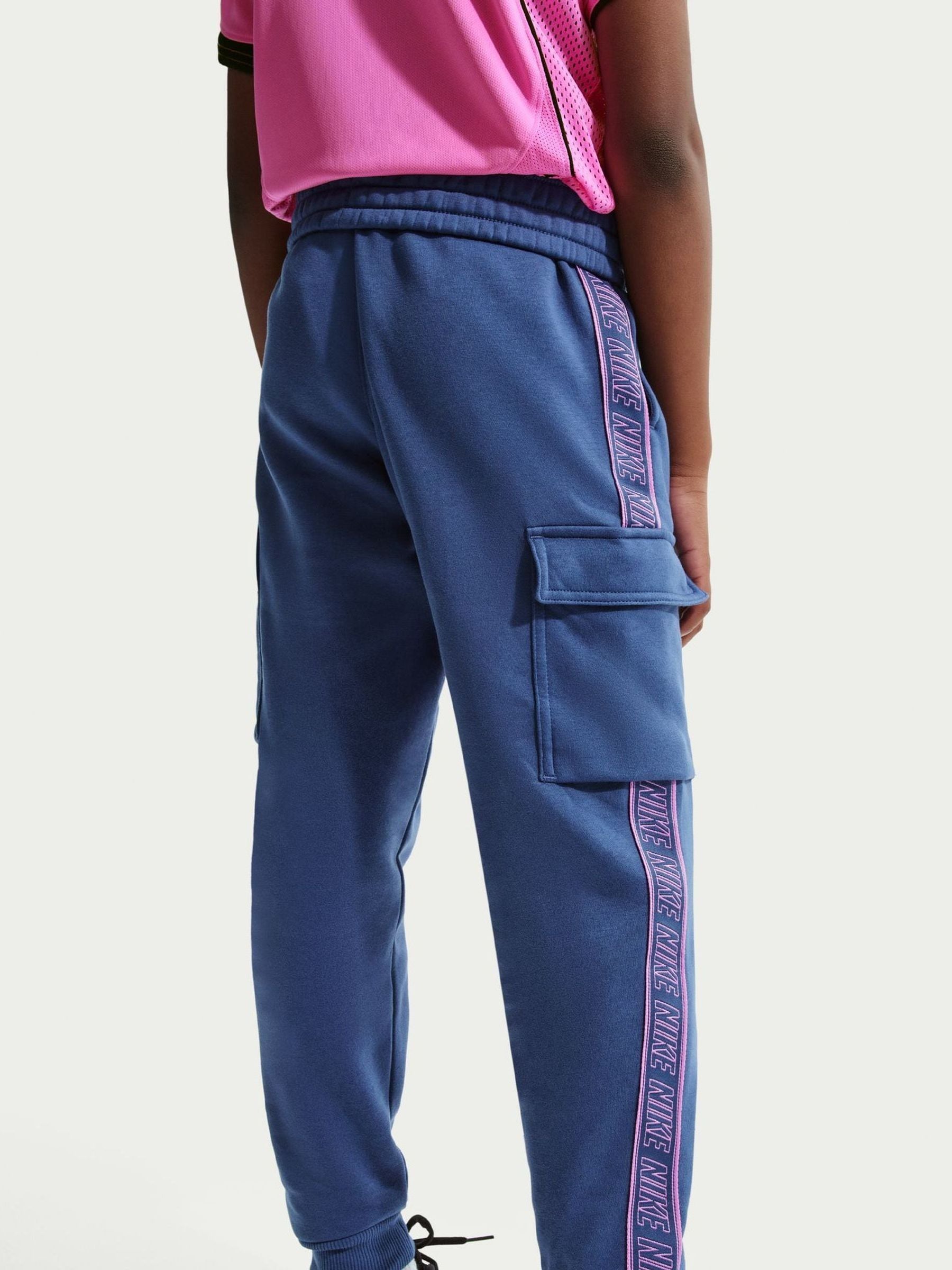 pink and blue nike joggers