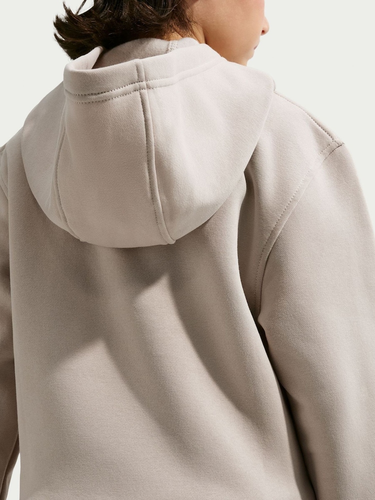 Nike Neutral Club Fleece Zip Through Hoodie - Image 5 of 5 Nike Neutral Club Fleece Zip Through Hoodie - Image 5 of 5
