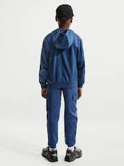 Nike Mystic Navy Sportswear Club Dri-FIT Full-Zip Knit Hoodie - Image 2 of 5