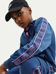 Nike Mystic Navy Sportswear Club Dri-FIT Full-Zip Knit Hoodie - Image 3 of 5