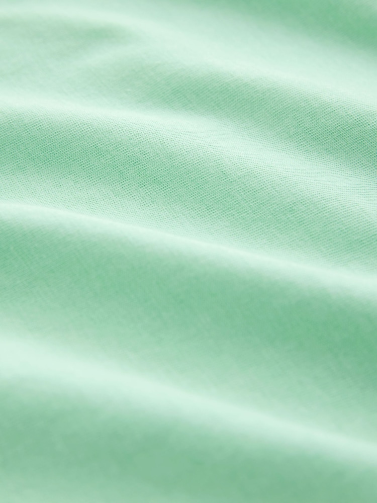 Bright Green/Coral/Green - T-Shirt mit V-Ausschnitt und Flügelärmeln - Bild 9 von 9