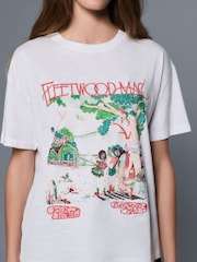 White License Fleetwood Mac Graphic Short Sleeve Crew Neck T-Shirt - Image 6 of 9