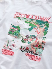 White License Fleetwood Mac Graphic Short Sleeve Crew Neck T-Shirt - Image 8 of 9