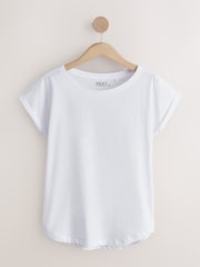 Purple/Blue/Butter Yellow/Pink/White Cap Sleeve T-Shirts 5 Pack - Image 11 of 13