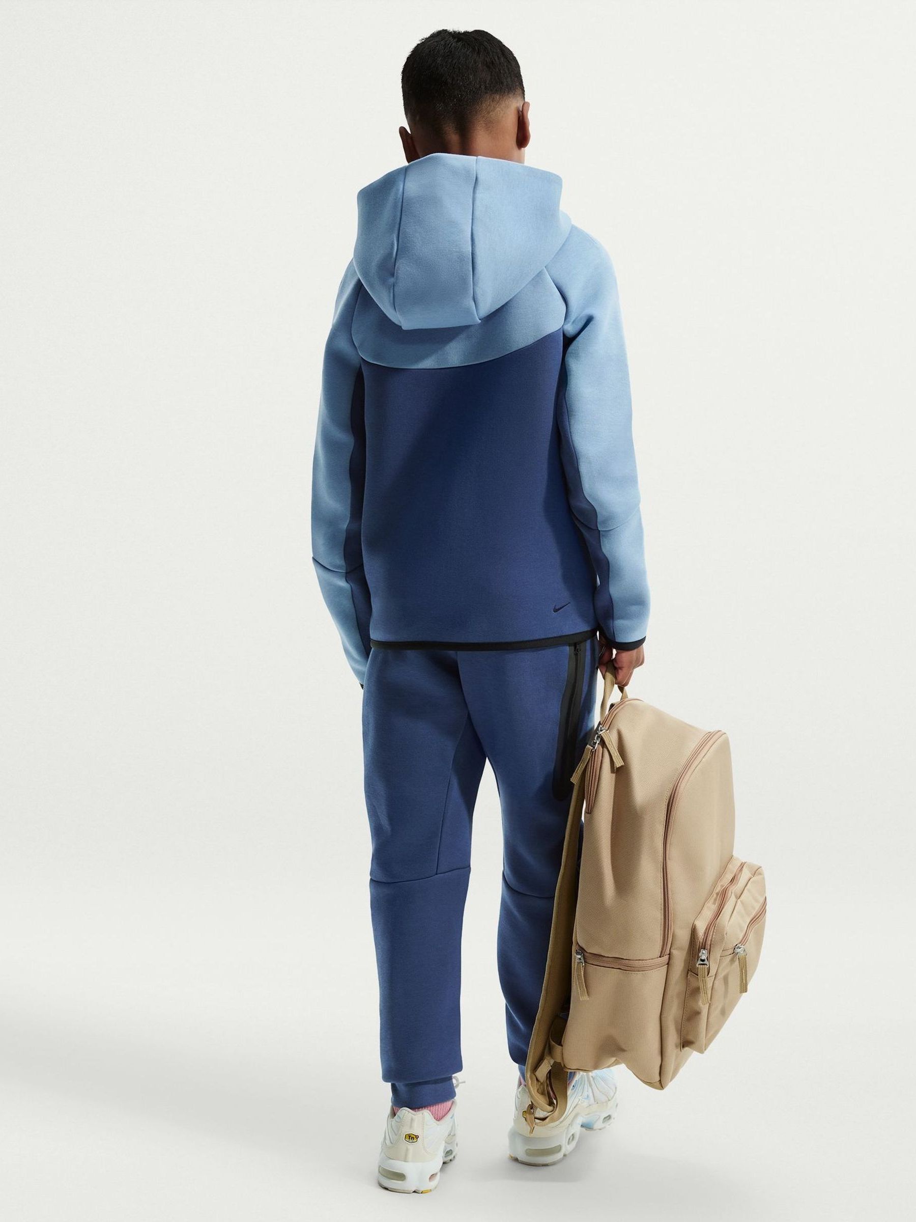 Buy Nike Work Blue Tech Fleece Zip Through Hoodie from Next South