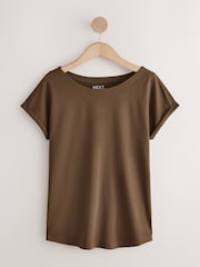 Brown/Orange/Yellow/White Cap Sleeve T-Shirts 5 Pack - Image 5 of 11