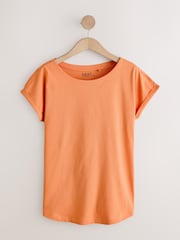 Brown/Orange/Yellow/White Cap Sleeve T-Shirts 5 Pack - Image 7 of 11