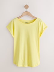 Brown/Orange/Yellow/White Cap Sleeve T-Shirts 5 Pack - Image 8 of 11