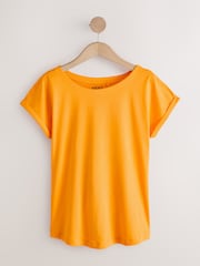 Brown/Orange/Yellow/White Cap Sleeve T-Shirts 5 Pack - Image 9 of 11