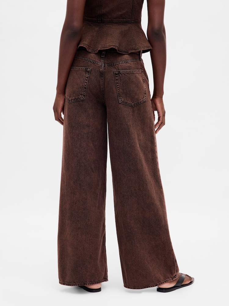 Gap Brown Mid Waisted Ultra Soft Baggy Jeans - Image 2 of 6