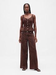 Gap Brown Mid Waisted Ultra Soft Baggy Jeans - Image 4 of 6