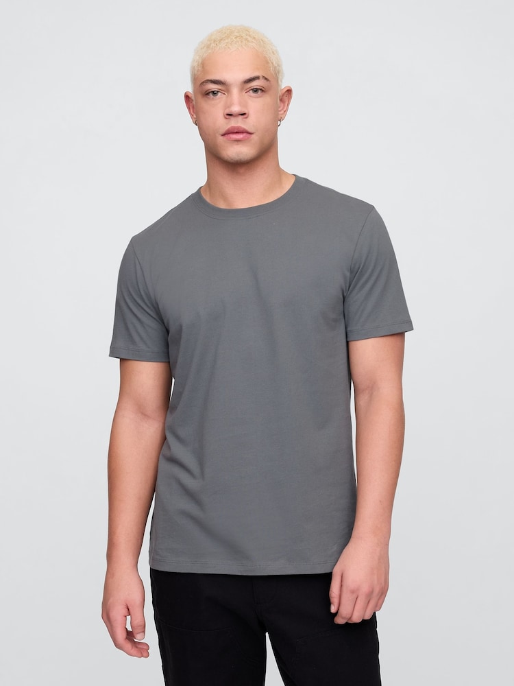Gap Grey Everyday Soft Crew Neck T-Shirt - Image 1 of 5