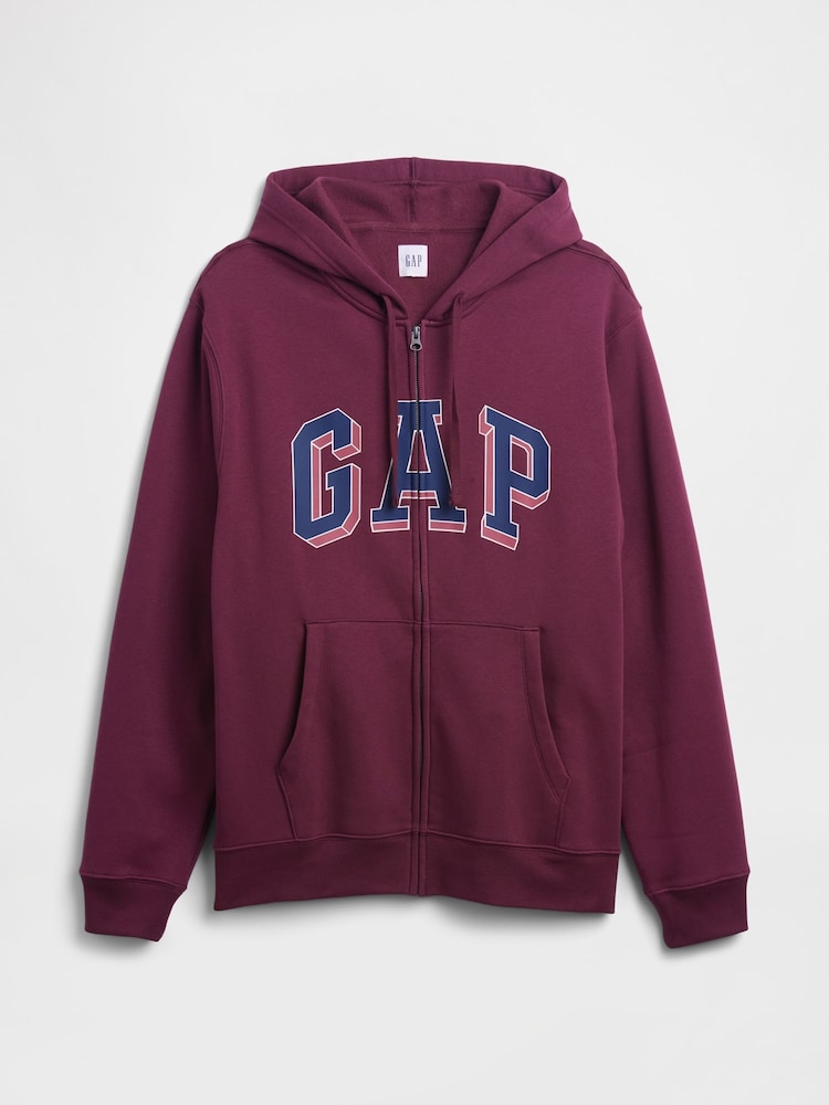 rdeča - Gap s kapuco, zadrgo in logotipom  - Slika 3 iz 3
