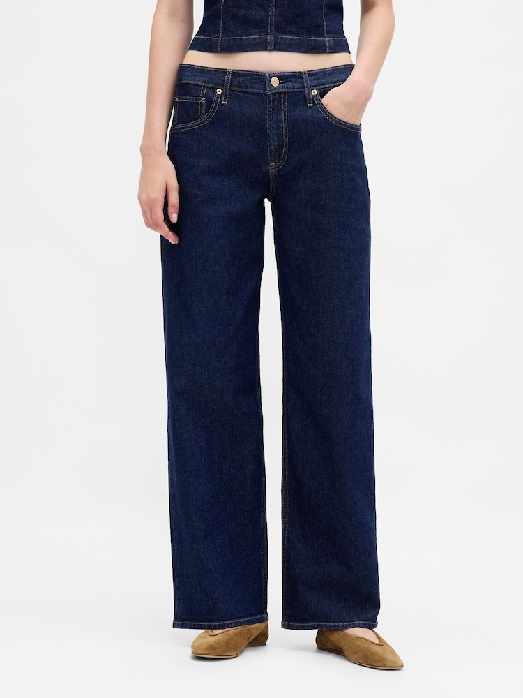 Gap Blue Low Rise 90s Loose Jeans - Image 1 of 6