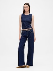 Gap Blue Low Rise 90s Loose Jeans - Image 4 of 6