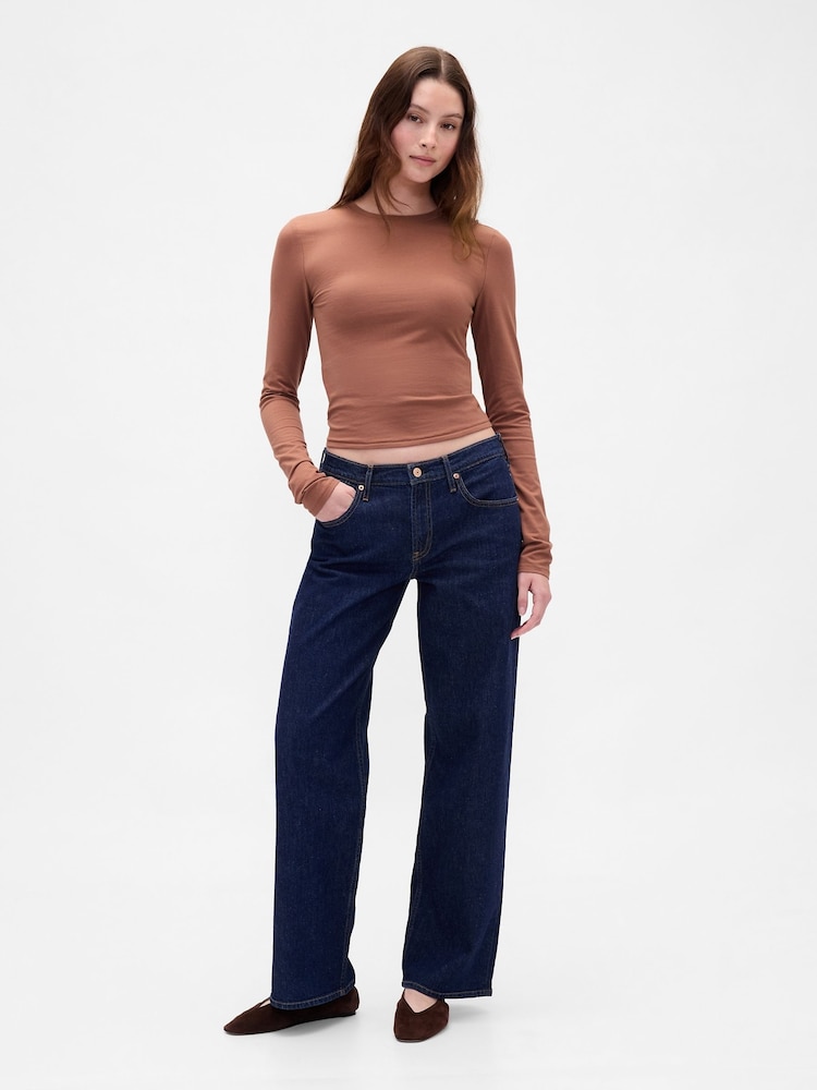 Gap Brown CloseKnit Jersey T-Shirt - Image 3 of 3 Gap Brown CloseKnit Jersey T-Shirt - Image 3 of 3