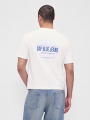 Blanco - Gap Heavyweight Crop Graphic T-Shirt - Imagen 2 de 4