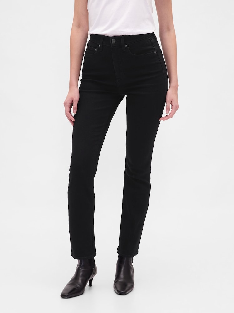 Gap Black High Waisted Vintage Slim Jeans - Image 1 of 6 Gap Black High Waisted Vintage Slim Jeans - Image 1 of 6