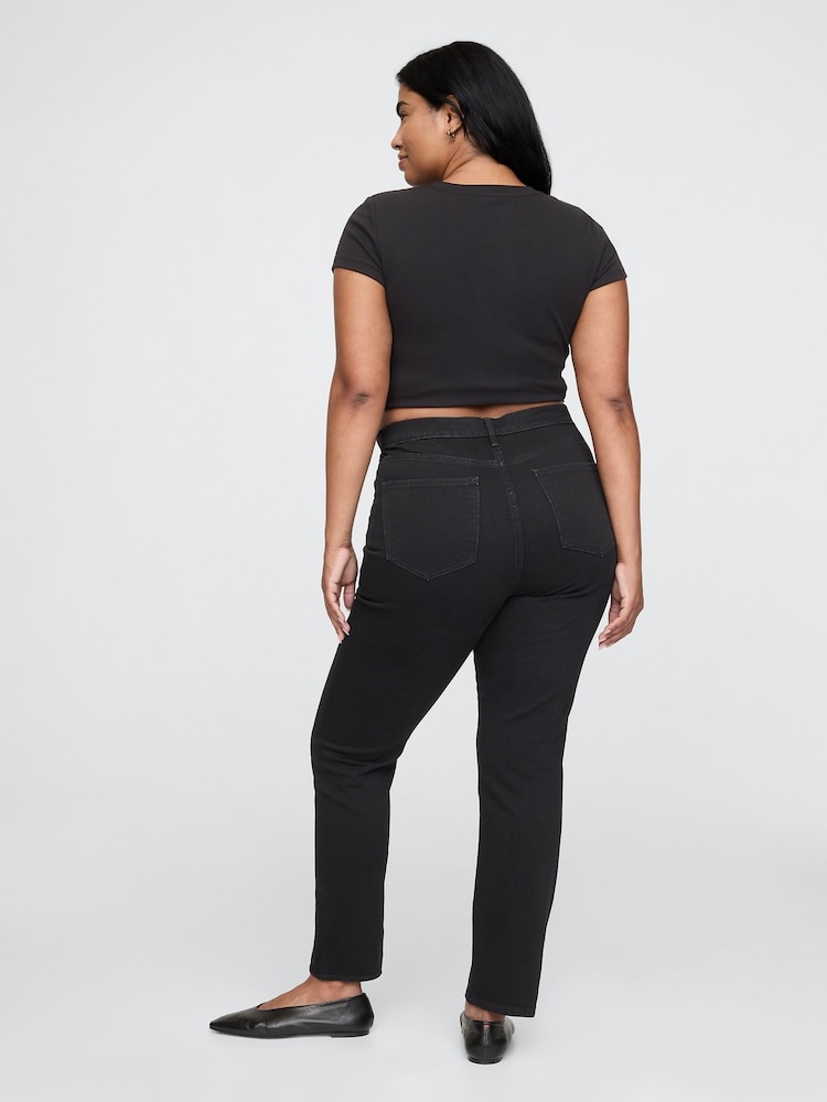 Gap Black High Waisted Vintage Slim Jeans - Image 6 of 6 Gap Black High Waisted Vintage Slim Jeans - Image 6 of 6