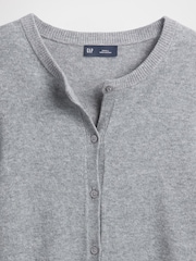 Gap Light Grey CashSoft Crop Cardigan - Image 4 of 4