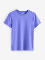 Gap Purple Crew Neck Favourite Cotton Short Sleeve T-Shirt - Image 1 of 4