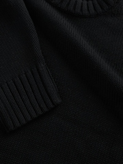 Gap Black Cotton Oversized Jumper - Image 4 of 4