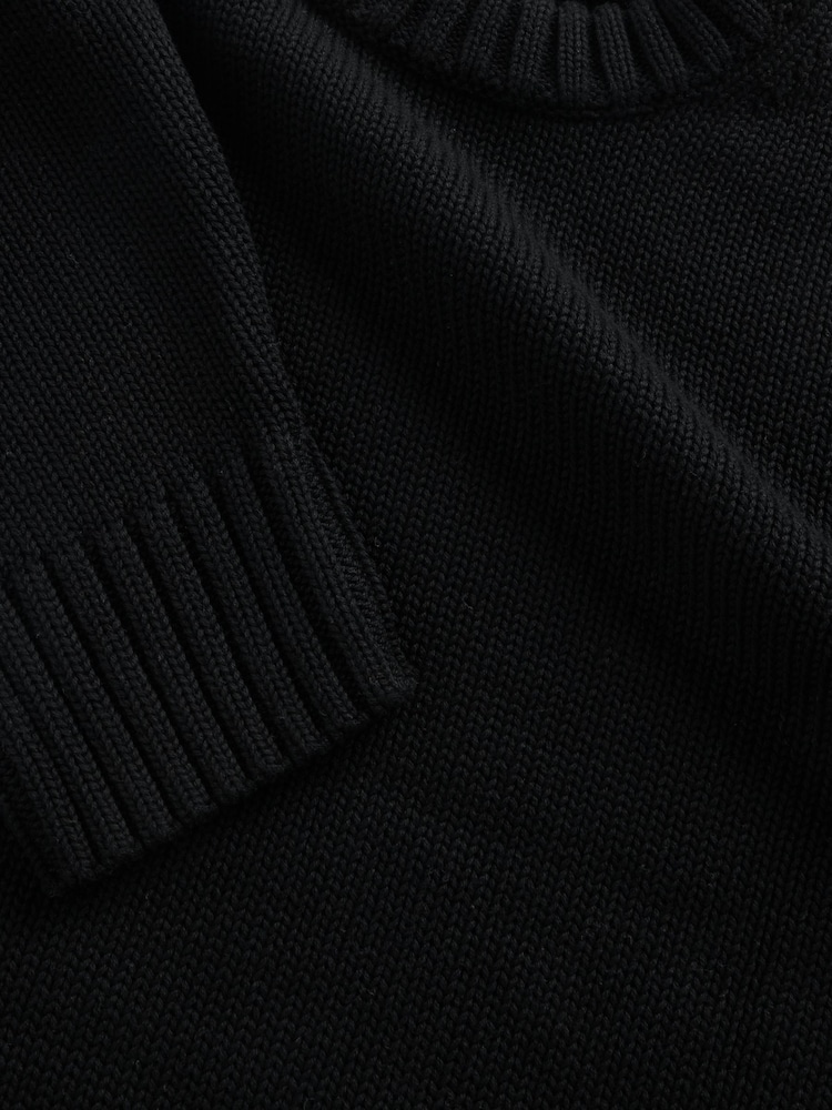 Gap Black Cotton Oversized Jumper - Image 4 of 4