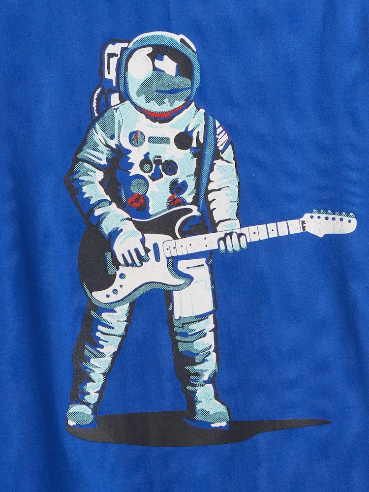 Gap Blue Graphic T-Shirt (4-13yrs) (4-13yrs) - Image 2 of 2