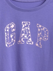 Morado - Gap Logo Crew Neck Long Sleeve T-Shirt (6mths-5yrs) (6mths-5yrs) - Imagen 3 de 3