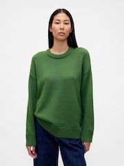 Gap Green Oversized Sweatshirt - Image 1 of 4