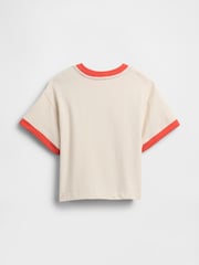 Kremna/rdeča - Gap Disney Graphic Crew Neck T-Shirt (6mths-5yrs) - Slika 2 iz 2