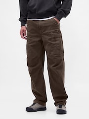 Gap Grey Relaxed Cargo Trousers - Image 1 of 5
