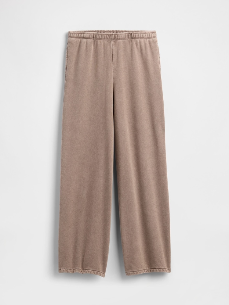 Gap Brown VintageSoft Baggy Wide-Leg Joggers - Image 1 of 2 Gap Brown VintageSoft Baggy Wide-Leg Joggers - Image 1 of 2