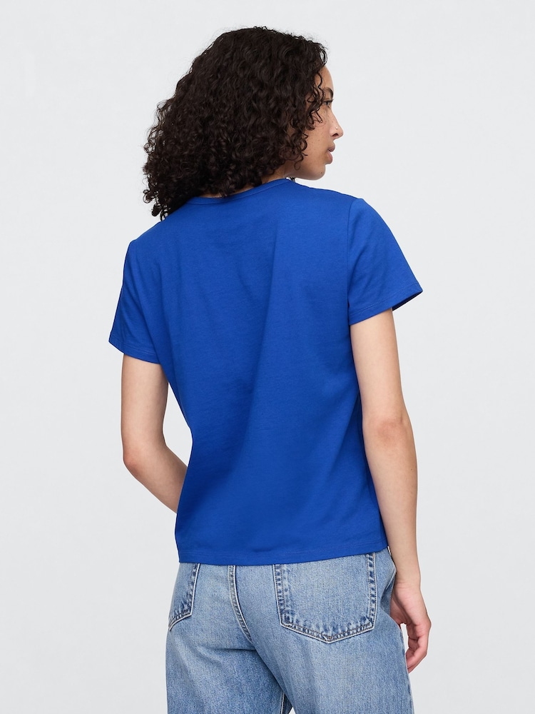 Gap Blue Favourite Crew Neck Short Sleeve T-Shirt - Image 2 of 5