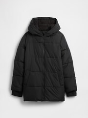 Gap Black Longline Warmest Puffer Jacket (4-13yrs) (4-13yrs) - Image 1 of 3