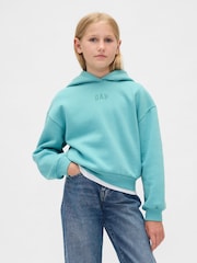 Gap Blue Vintage Soft Logo Hoodie (4-13yrs) (4-13yrs) - Image 1 of 4
